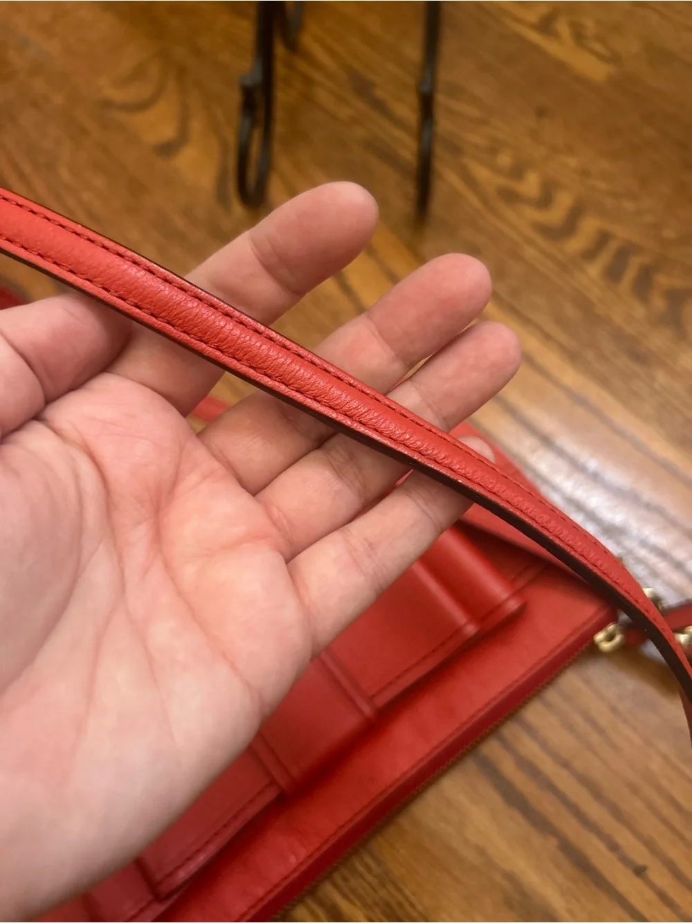 Kate Spade Bow Terrace Celina Red Pebbled Leather Crossbody Bag